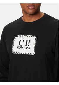 C.P. Company Longsleeve 16CMTS265A005100W Czarny Regular Fit. Kolor: czarny. Materiał: bawełna. Długość rękawa: długi rękaw