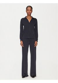 Marella Komplet bluzka i spodnie kom 2515631011 Granatowy Relaxed Fit. Kolor: niebieski. Materiał: wiskoza #1