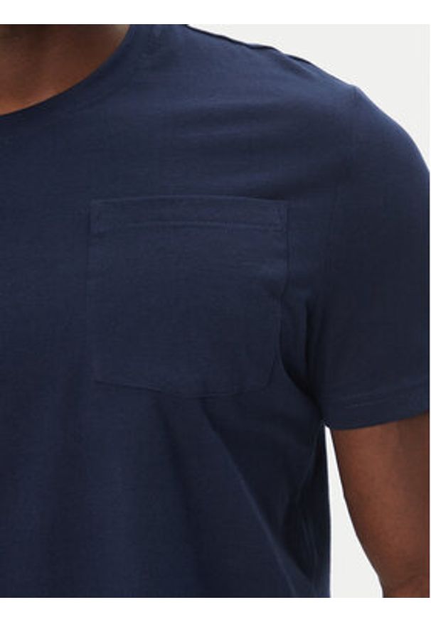 Robe di Kappa T-Shirt Dorel 64131EW Granatowy Regular Fit. Kolor: niebieski. Materiał: bawełna