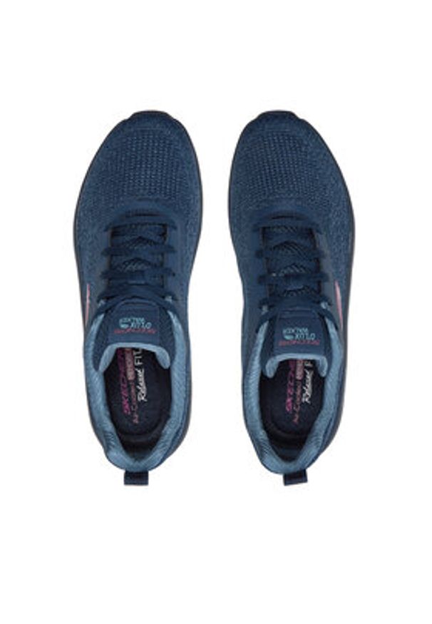 skechers - Skechers Sneakersy 149815 NVY Granatowy. Kolor: niebieski. Materiał: materiał