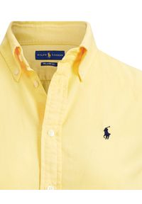 Ralph Lauren - RALPH LAUREN - Koszula Relaxed Fit. Typ kołnierza: polo. Kolor: żółty. Materiał: materiał. Długość rękawa: długi rękaw. Długość: długie. Wzór: haft, kolorowy #2