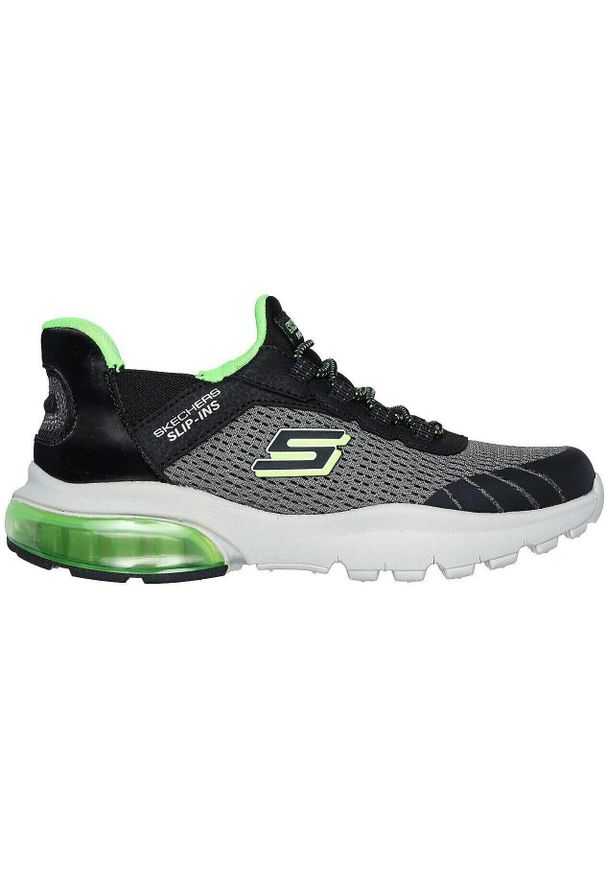 skechers - Buty sportowe dla dzieci Skechers Razor Air h. Kolor: czarny, szary, wielokolorowy. Materiał: materiał. Model: Skechers Sport. Sport: turystyka piesza