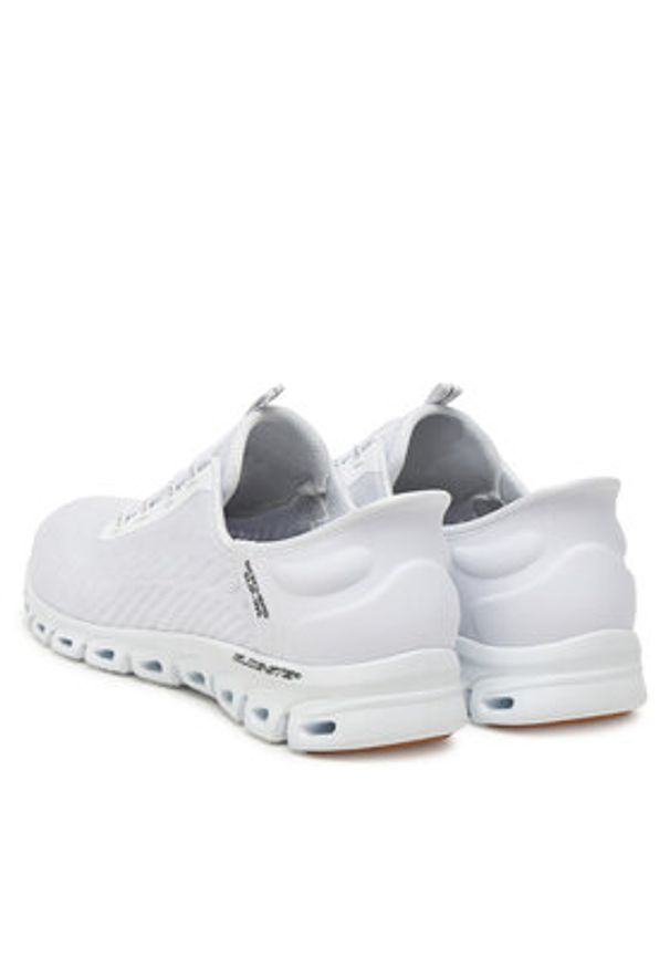 skechers - Skechers Sneakersy Glide-Step-Tranquility 104574/WBK Biały. Kolor: biały. Materiał: materiał