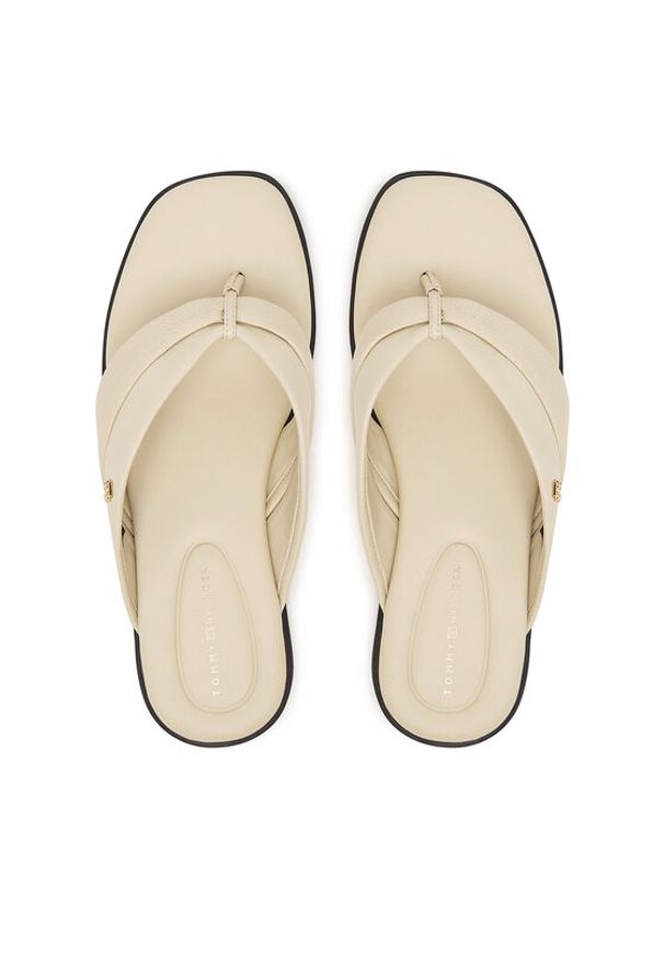 TOMMY HILFIGER - Tommy Hilfiger Japonki FW0FW09216 Écru. Materiał: skóra