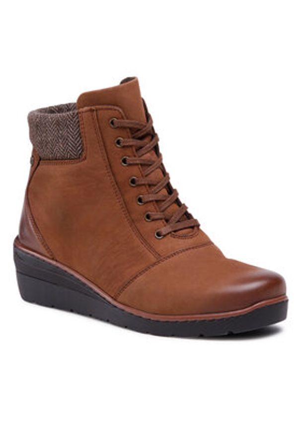 Go Soft Trzewiki WI23-WARUNA-01 Brązowy. Kolor: brązowy. Materiał: skóra