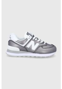 New Balance buty WL574LD2 kolor srebrny. Zapięcie: sznurówki. Kolor: srebrny. Materiał: guma. Model: New Balance 574