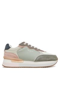 Pepe Jeans Sneakersy PLS60034 Zielony. Kolor: zielony. Materiał: skóra, zamsz