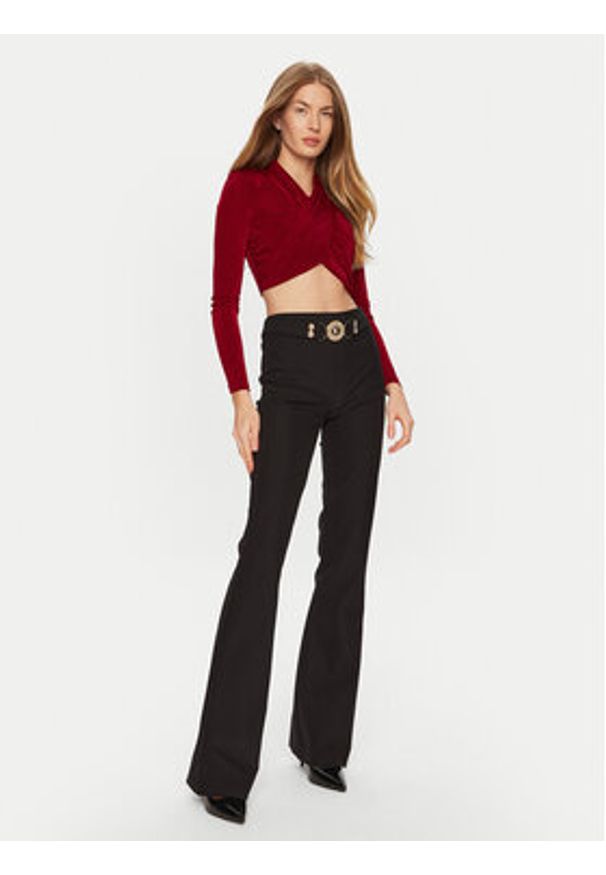 Babylon Spodnie materiałowe S00507 Czarny Regular Fit. Kolor: czarny. Materiał: syntetyk