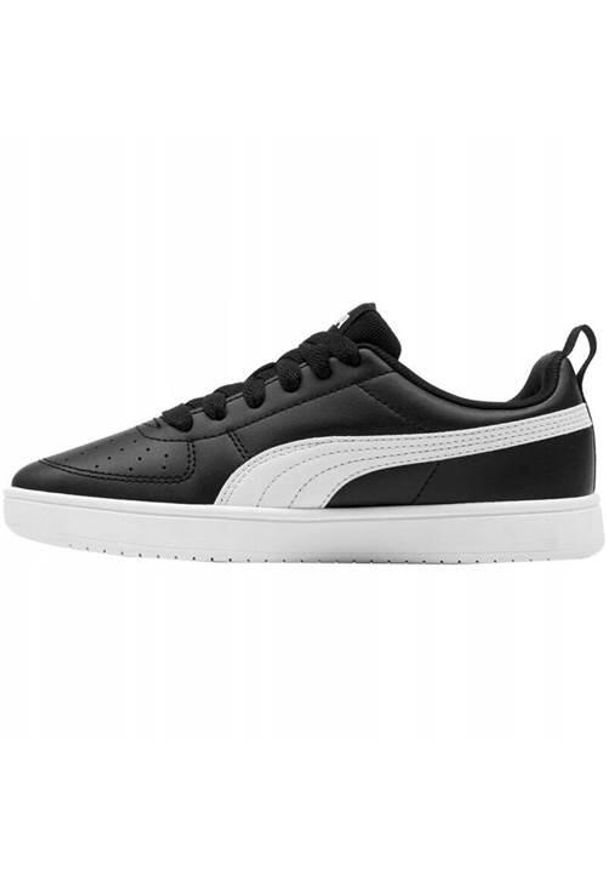 Buty do chodzenia dla dzieci Puma Rickie Jr. Zapięcie: sznurówki. Kolor: biały, wielokolorowy, czarny. Materiał: materiał, syntetyk. Szerokość cholewki: normalna. Sport: turystyka piesza