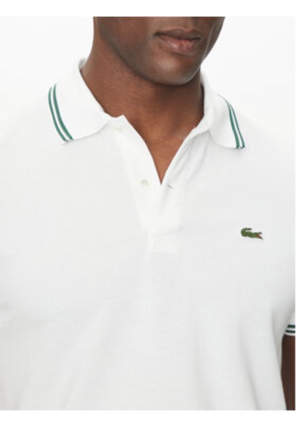Lacoste Polo PH9875 Biały Regular Fit. Typ kołnierza: polo. Kolor: biały. Materiał: bawełna, syntetyk