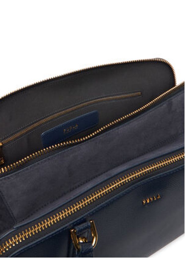 Furla Torebka Giulia L WB01872 BX0460 CN 2676S Granatowy. Kolor: niebieski. Materiał: skórzane, zamszowe