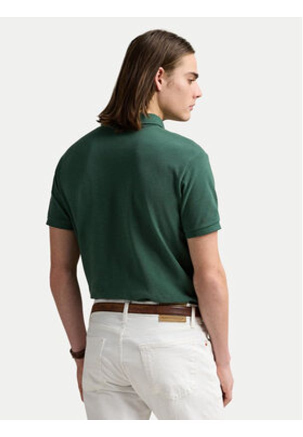 Polo Ralph Lauren Polo 710536856458 Zielony Slim Fit. Typ kołnierza: polo. Kolor: zielony. Materiał: bawełna