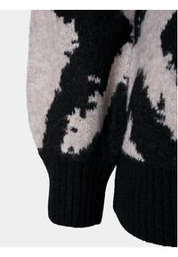 Zizzi Sweter M61219A Czarny Regular Fit. Kolor: czarny. Materiał: syntetyk #4