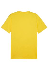 Koszulka męska Puma Team Goal Casuals Tee. Kolor: żółty. Materiał: materiał. Sport: piłka nożna