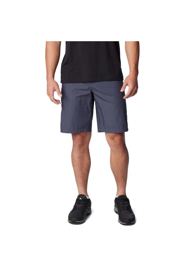 columbia - Szorty męskie Columbia Washed Out. Kolor: niebieski. Materiał: bawełna. Sezon: wiosna, lato. Sport: turystyka piesza