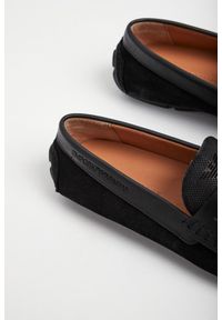 Emporio Armani - Mokasyny męskie zamszowe EMPORIO ARMANI. Materiał: zamsz #3