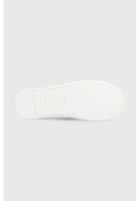 Lauren Ralph Lauren buty skórzane JANSON II kolor biały. Nosek buta: okrągły. Zapięcie: sznurówki. Kolor: biały. Materiał: skóra. Obcas: na obcasie. Wysokość obcasa: niski