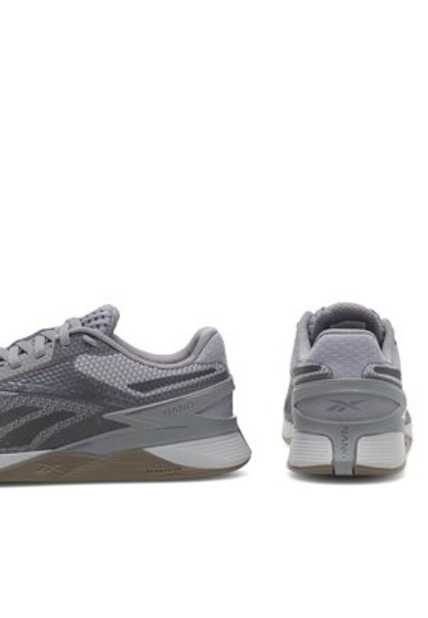 Reebok Sneakersy 100033786-W Szary. Kolor: szary. Materiał: mesh