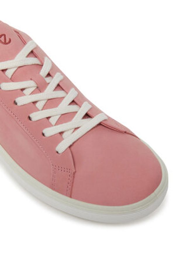 ecco - ECCO Sneakersy Soft 60 21920302363 Różowy. Kolor: różowy. Materiał: skóra