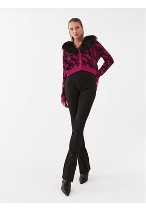 Pinko Kardigan Pony 101576 A11F Kolorowy Relaxed Fit. Materiał: syntetyk. Wzór: kolorowy