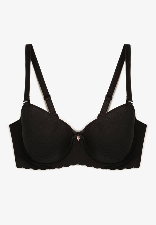 Renee - Czarny Biustonosz Oddychający Typu Spacer Namsari. Kolor: czarny. Materiał: jeans