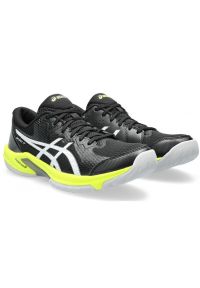 Buty do piłki ręcznej męskie Asics Beyond FF. Zapięcie: sznurówki. Kolor: czarny. Materiał: materiał, syntetyk, tkanina. Szerokość cholewki: normalna