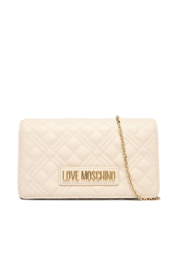 Love Moschino - LOVE MOSCHINO Torebka JC4079PP1OLA0110 Écru. Materiał: skórzane