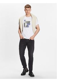 Pepe Jeans T-Shirt Oldwive PM508942 Biały Regular Fit. Kolor: biały. Materiał: bawełna