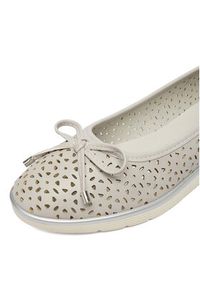 Go Soft Baleriny CEO-WYL3650-2 Szary. Kolor: szary. Materiał: materiał #5