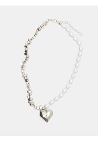 Sinsay - Naszyjnik z błyszczącym wykończeniem - srebrny. Materiał: srebrne. Kolor: srebrny #1