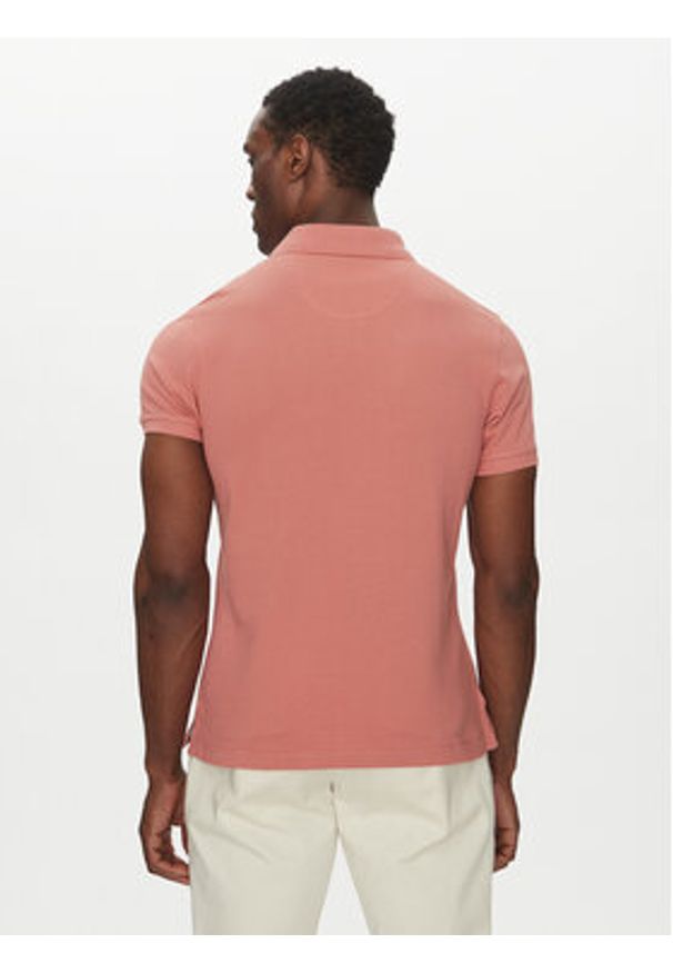 Barbour Polo Tartan MML0012PI55 Różowy Regular Fit. Typ kołnierza: polo. Kolor: różowy. Materiał: bawełna