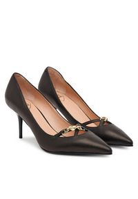 Love Moschino - LOVE MOSCHINO Szpilki JA10277G1NIA000040 Czarny. Kolor: czarny. Materiał: skóra. Obcas: na szpilce