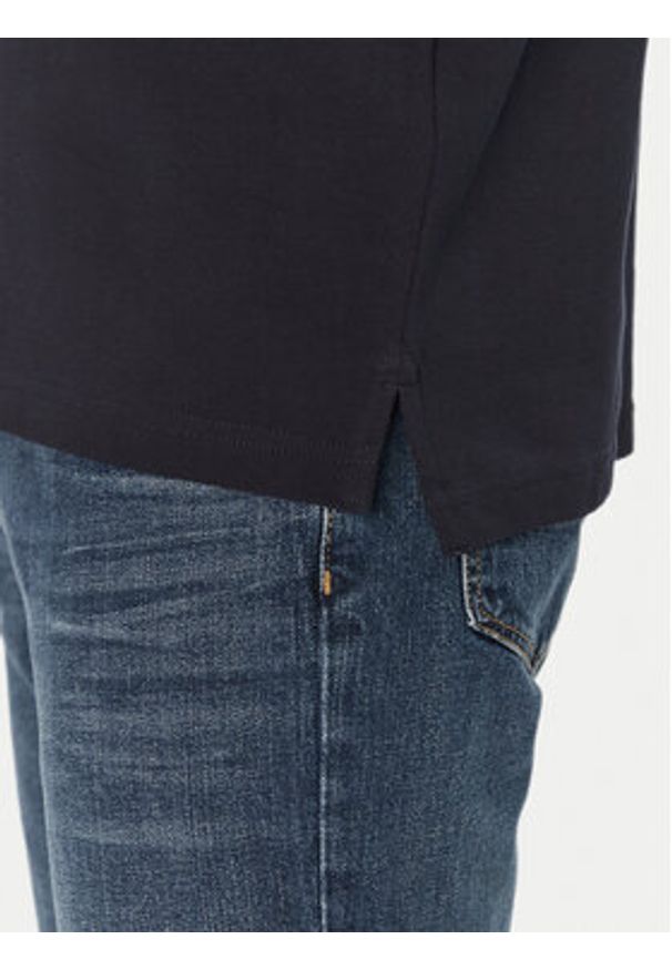 TOMMY HILFIGER - Tommy Hilfiger Polo Placket Interest MW0MW38459 Granatowy Regular Fit. Typ kołnierza: polo. Kolor: niebieski. Materiał: bawełna