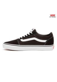 Vans - Buty na co dzień trampki męskie VANS skóra. Okazja: na co dzień. Kolor: czarny. Materiał: skóra. Styl: casual