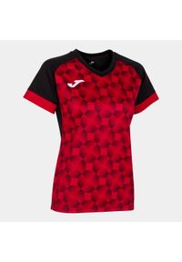 Koszulka do piłki nożnej damska Joma Supernova III. Kolor: czarny, czerwony, wielokolorowy. Sport: piłka nożna
