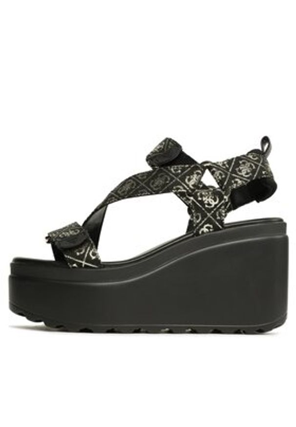Guess Sandały Ocilia2 FL6O2C FAL04 Czarny. Kolor: czarny. Materiał: materiał