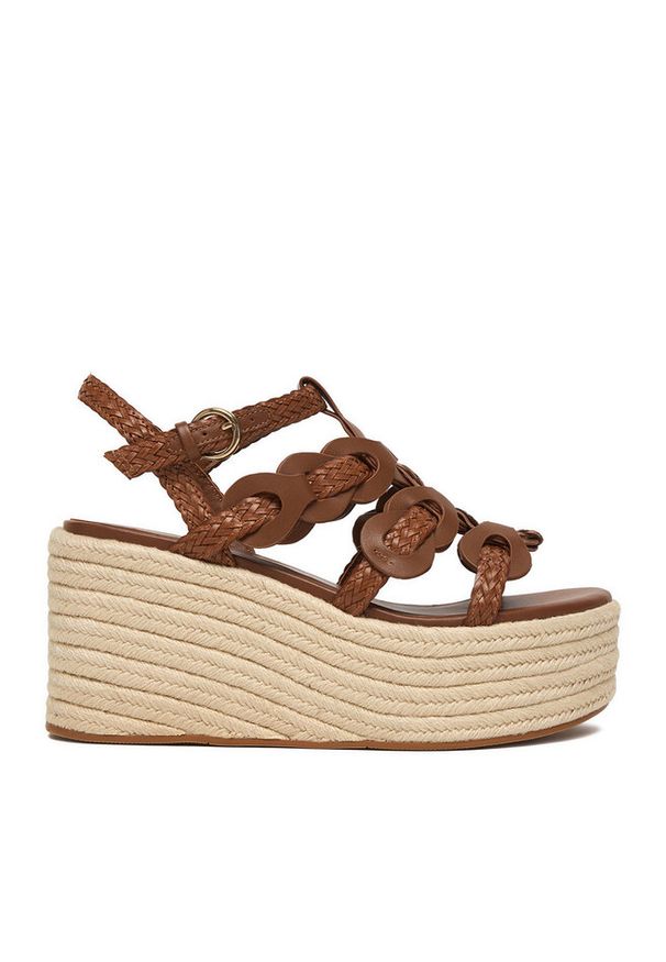 Sandały Badura. Kolor: brązowy