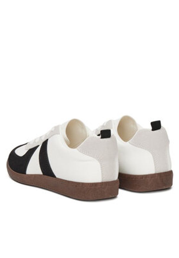 DeeZee Sneakersy AM1106 Biały. Kolor: biały. Materiał: skóra
