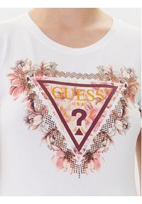 Guess T-Shirt W5YI08 J1314 Biały Regular Fit. Kolor: biały. Materiał: bawełna #4