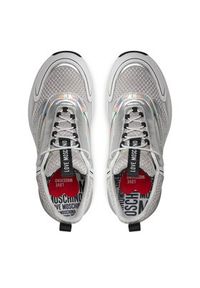 Love Moschino - LOVE MOSCHINO Sneakersy JA15025G0HIQ101A Srebrny. Kolor: srebrny. Materiał: materiał #4