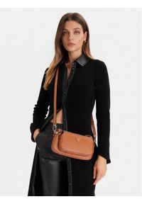 Guess Torebka Noelle II Mini HWZG96 72710 Brązowy. Kolor: brązowy. Materiał: skórzane #1