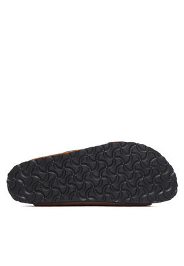 Birkenstock Klapki Arizona Big Buckle 1032989 Brązowy jasny. Kolor: brązowy. Materiał: skóra