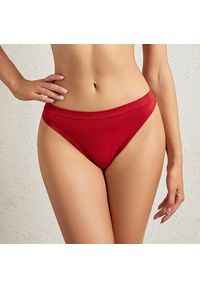 Intica - Stringi niewidoczne pod ubraniem z elastycznego materiału Nubia. Kolor: niebieski. Materiał: materiał #9