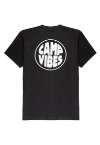 Koszulka turystyczna męska Poler Camp Vibes. Kolor: czarny. Materiał: bawełna