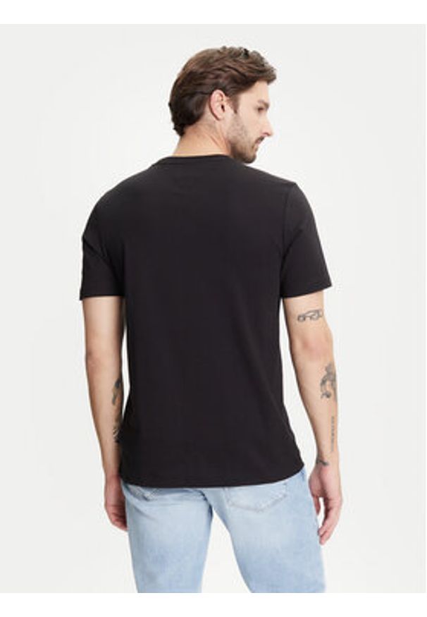 TOMMY HILFIGER - Tommy Hilfiger T-Shirt Stack MW0MW39355 Czarny Regular Fit. Kolor: czarny. Materiał: bawełna