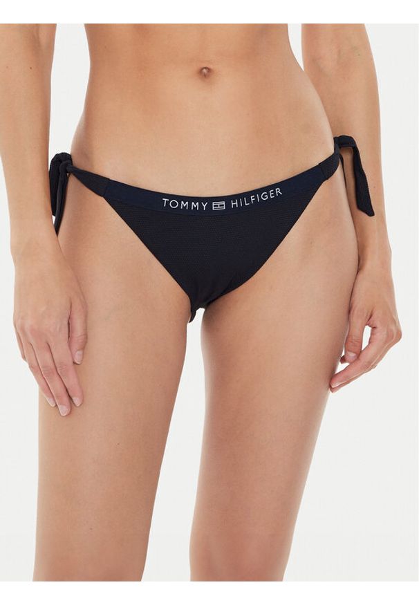 TOMMY HILFIGER - Tommy Hilfiger Dół od bikini UW0UW05260 Granatowy. Kolor: niebieski. Materiał: syntetyk