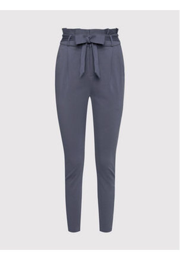 Vero Moda Spodnie materiałowe Eva 10205932 Szary Loose Fit. Kolor: szary. Materiał: wiskoza