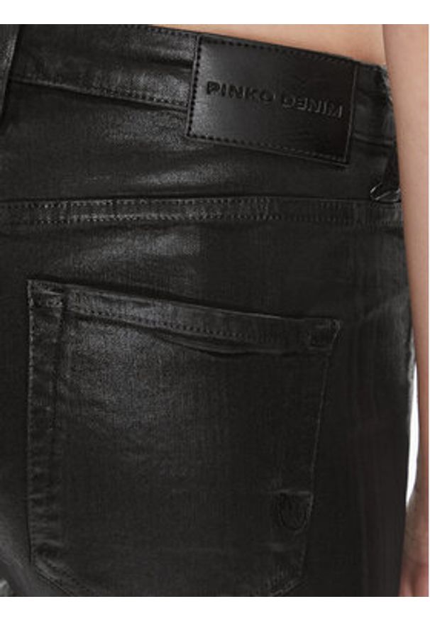 Pinko - PINKO Jeansy Flora 100561 A142 Czarny Wide Leg. Kolor: czarny