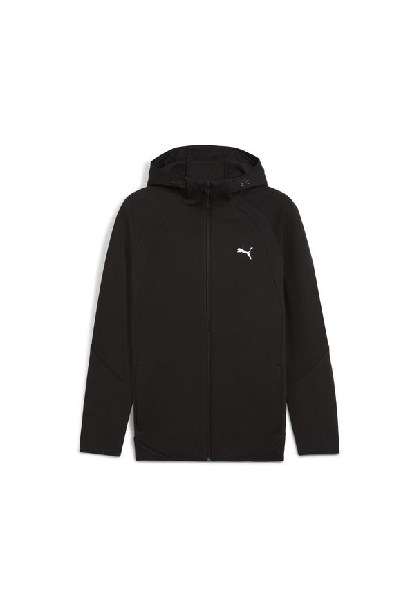 Puma - Męska bluza Evostripe z kapturem PUMA Black. Typ kołnierza: kaptur. Kolor: czarny. Sport: bieganie