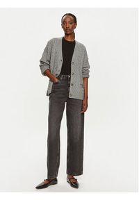 TOMMY HILFIGER - Tommy Hilfiger Kardigan WW0WW42143 Szary Relaxed Fit. Kolor: szary. Materiał: wełna #3